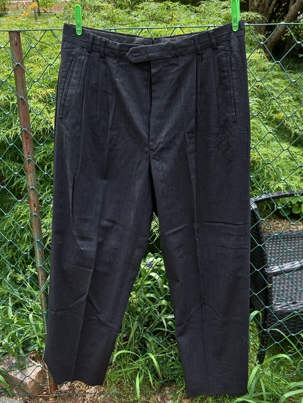 TALLIA Men's Black Pleated Dress Pants